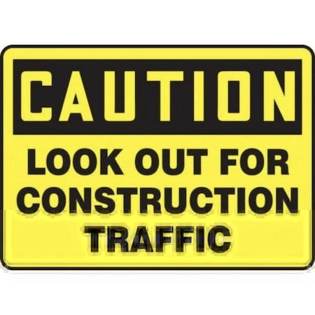 Accuform OSHA CAUTION Safety Sign LOOK OUT MVHR608VP MVHR608VP